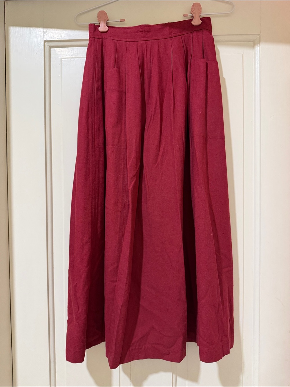 Fenn Wright Manson Berry Red Maxi Skirt